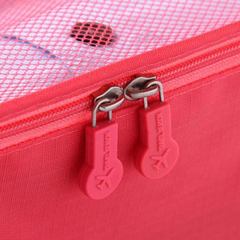 Organizador de Mala com 6 pecas Coral/Salmão Loladecor