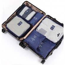 Organizador de Mala com 6 pecas Azul Marinho Loladecor
