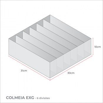 Colmeia Clean EXG - Sutiã, Rasterinha - Loladecor