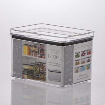 Pote Hermetico Lumini Retangular 1800 Ml - PRMT1374