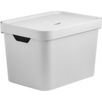 Caixa Organizadora Cube 18L Com Tampa 36x27x24,5cm Branca OUCC450Br