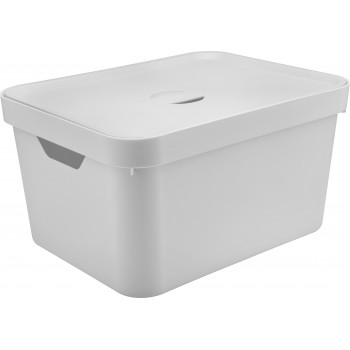 Caixa Organizadora Cube 32L Com Tampa 46x36x24,5cm Branca OUCC650Br