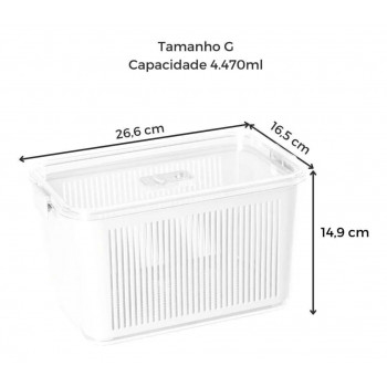 Pote Slim 4470ml Fresh Geladeira - PRMT 1773