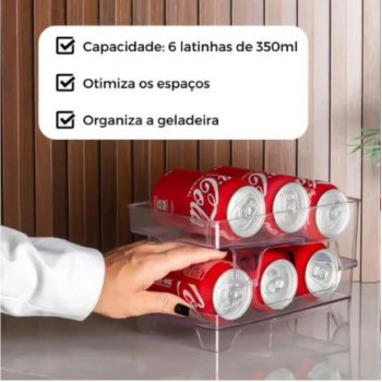 Organizador para Latas Geladeira - c/ 06 PRMT1972