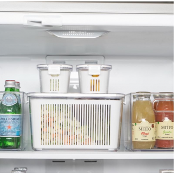 Kit Geladeira Organizada - 4 Potes Slim