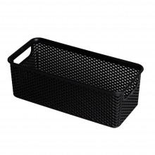 Cesto Organizador Linea 26x12x9 Preto - PRMT2009