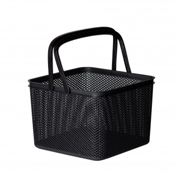 Cesto Organizador Linea Alça 27x27x20 Preto - PRMT2015