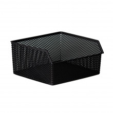 Cesto Organizador Linea Empilhável 32x29x15 Preto - PRMT2022