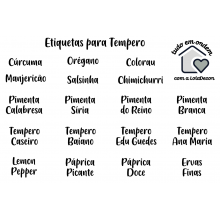 Etiqueta Temperos Mini - 18un - Loladecor