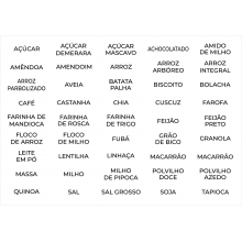 Etiqueta Mantimentos 45 unidades