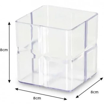Organizador Bisote porta-canetas 8 x 8 x 8 cm - PRMT2067