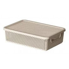 Cesto Organizador Linea com Tampa 27x19x7cm - PRMT2035CR