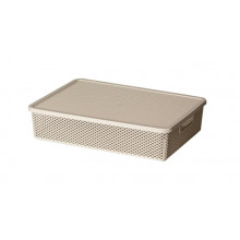Cesto Organizador Linea com Tampa 36x26x8cm - PRMT2037CR