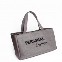 Bolsa em Tecido Personal Organizer Bordada em Lantejoula - Loladecor