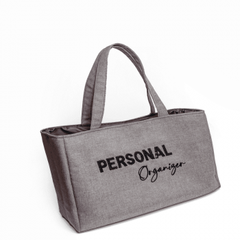 Bolsa em Tecido Personal Organizer Bordada em Lantejoula - Loladecor