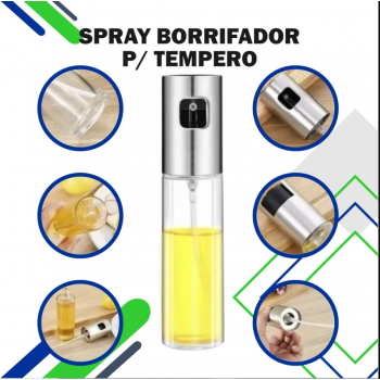 Spray Pulverizador Borrifador Azeite Vinagre Prata