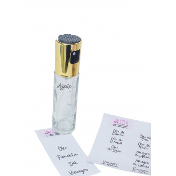 Etiqueta Azeite, Vinagre, Óleo, Sal, Pimenta - Loladecor