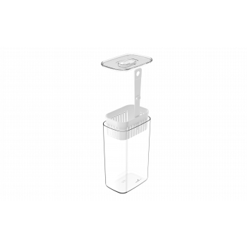 Pote Porta Temperos 2,3L Clear Fresh 10x14,5x22,5cm - OUOF900