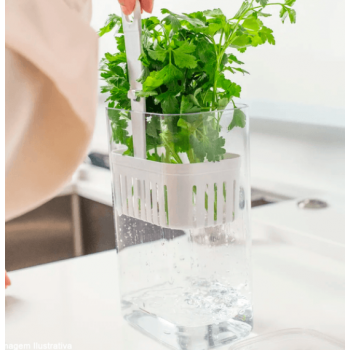 Pote Porta Temperos 2,3L Clear Fresh 10x14,5x22,5cm - OUOF900