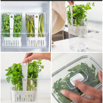 Pote Porta Temperos 1,5L Clear Fresh 10x14,5x15cm - OUOF800