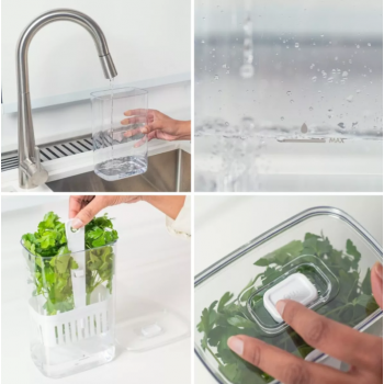 Pote Porta Temperos 1,5L Clear Fresh 10x14,5x15cm - OUOF800