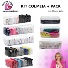 Kit Armário Organizado - 05 Colmeias Clean + 03 Packs