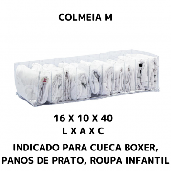 Kit Armário Organizado - 05 Colmeias Clean + 03 Packs
