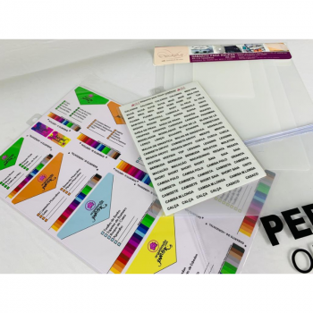 KIT GABARITO COM ETIQUETAS - Loladecor