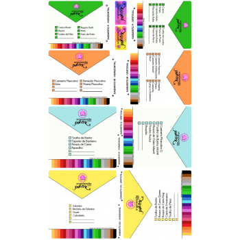KIT GABARITO COM ETIQUETAS - Loladecor