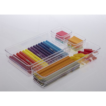 Organizador Diamond 15X15X5,2 Cm Cristal - PRMT937