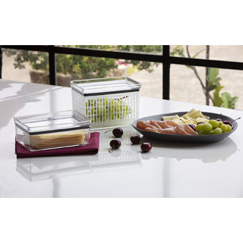 Kit 03 Potes Hermeticos Geladeira - Porta-Frios e Fresh