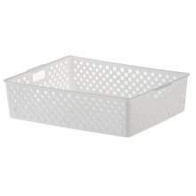 Cesto Organizador Quadratta 34X27X9 Branco - Paramount 889