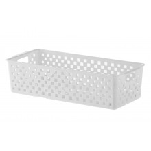 Cesto Organizador Quadratta 34X15X9 Branco - Paramount 890
