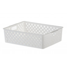 Cesto Organizador Quadratta 27X21X8  Branco - Paramount 891