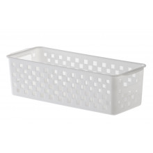 Cesto Organizador Quadratta 27X11X8  Branco - Paramount 892