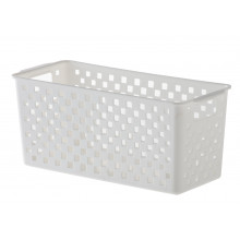 Cesto Organizador Quadratta 27X12X12 Branco - Paramount 893