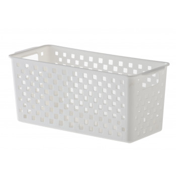 Cesto Organizador Quadratta 27X12X12 Branco - Paramount 893