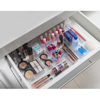 Organizador Diamond 30 X15 X 5,2 Cm Cristal - PRMT1117