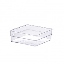 Organizador Diamond 15X15X5,2 Cm Cristal - PRMT937