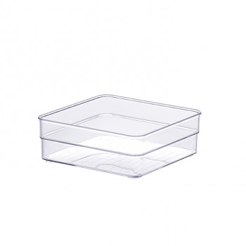 Organizador Diamond 15X15X5,2 Cm Cristal - PRMT937