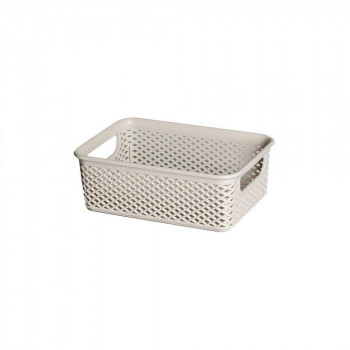 Cesto Organizador Linea 17x12x6 Creme - PRMT2028