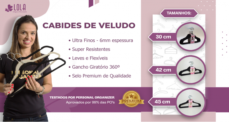 Cabides de Veludo