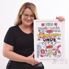 Poster A3 - A Vida é Curta - Lola Decor