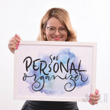 Poster A3 - Sou Personal Organizer - Azul - Lola Decor