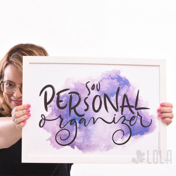 Poster A3 - Sou Personal Organizer - Roxo - Lola Decor