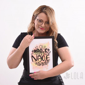 Poster A4 - O que não é visto - Lola Decor
