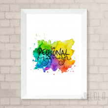 Poster A4 - Sou Personal Organizer - Colorido - Lola Decor