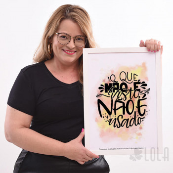 Poster A3 - O que não é visto - Lola Decor