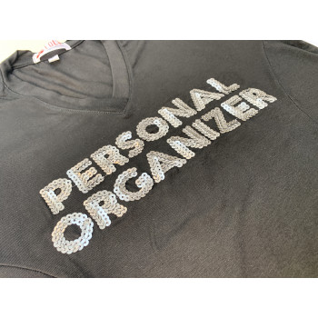Camiseta Personal Organizer CobreLegging Preta com Grafite Tam GG