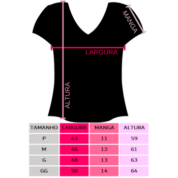 Camiseta Personal Organizer Baby Look Preta com Grafite Tam GG